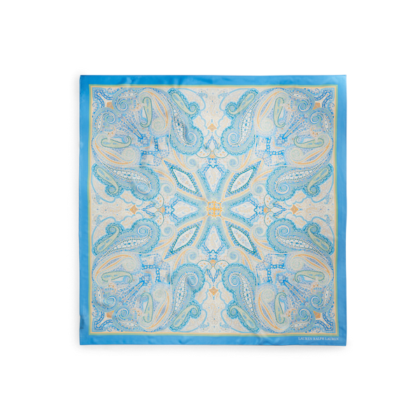 Blue Erica Silk Scarf Lauren 2
