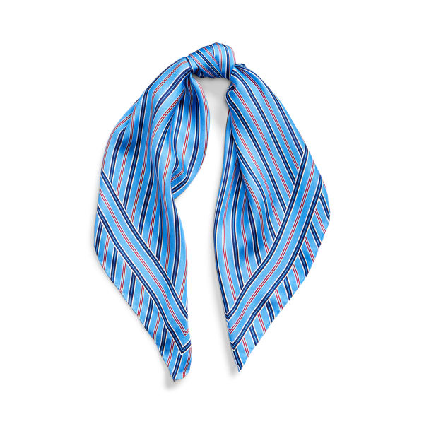 Striped Silk Scarf