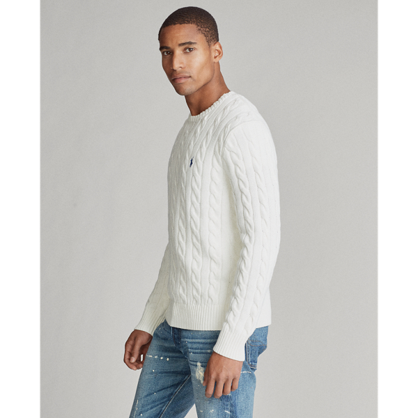 Maglia in cotone a trecce