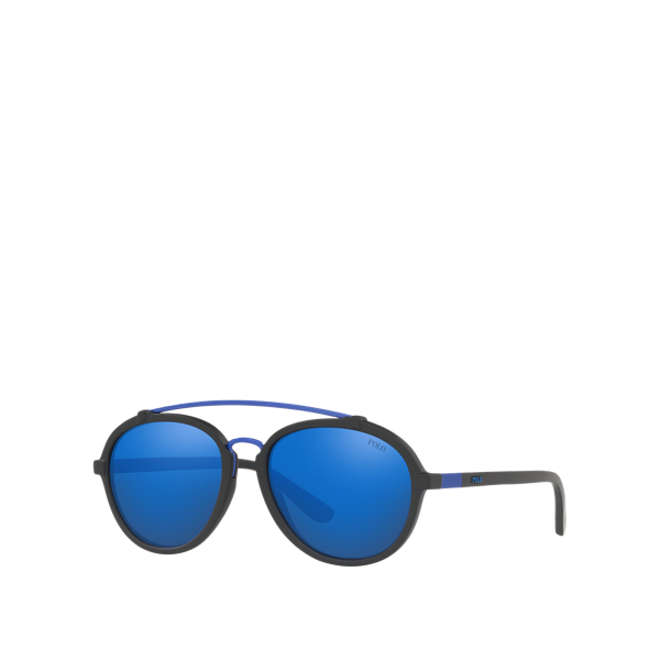 Color-Blocked Pilot Sunglasses