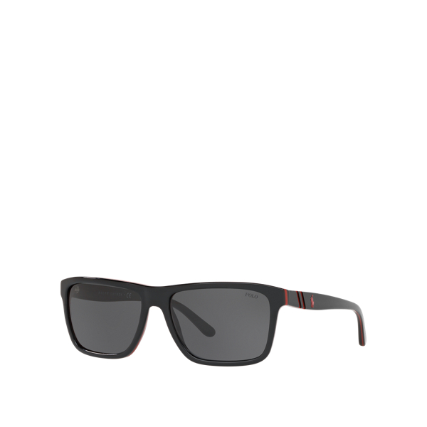 Striped Rectangular Sunglasses