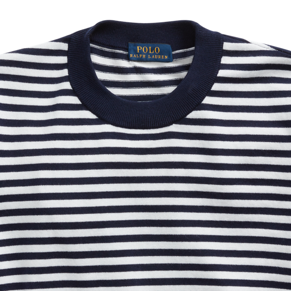 Bright Navy/White Striped Short-Sleeve Jumper Polo Ralph Lauren 6