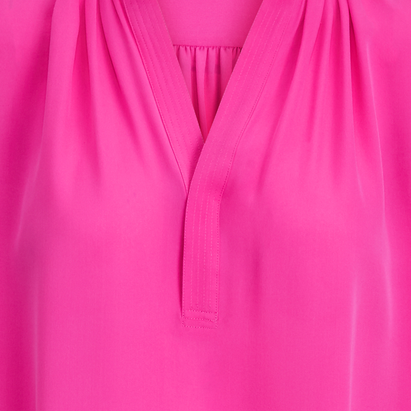 Belmont Pink Silk-Blend Blouse Polo Ralph Lauren 8