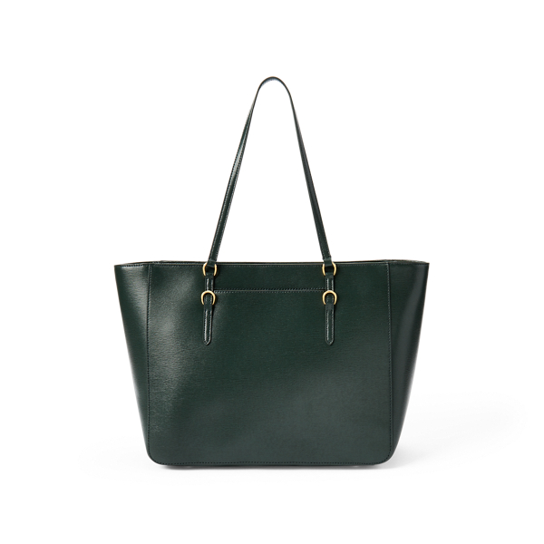 Green Saffiano Leather Tote Lauren 3