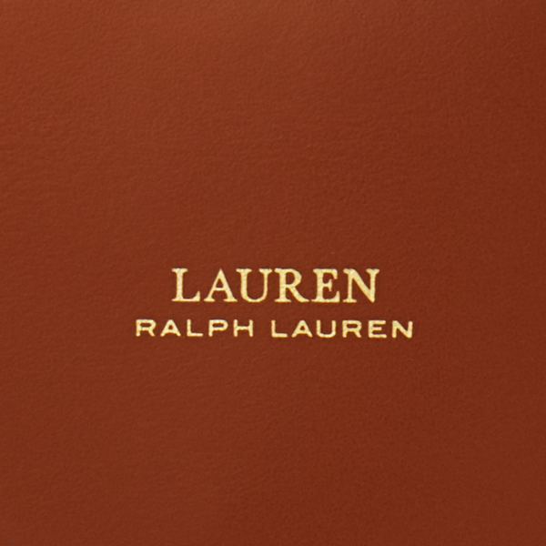 Lauren Tan/Monarch Orange Large Leather Marcy Satchel Lauren 6