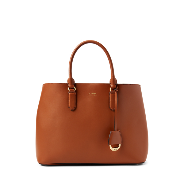 Large Leather Marcy Satchel for Women | Ralph Lauren® EC