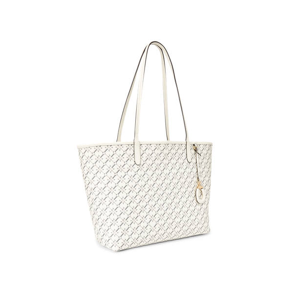 Vanilla Heritage Logo Medium Collins Tote Lauren 3