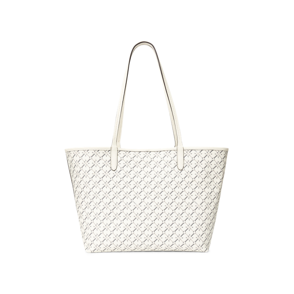 Vanilla Heritage Logo Medium Collins Tote Lauren 4
