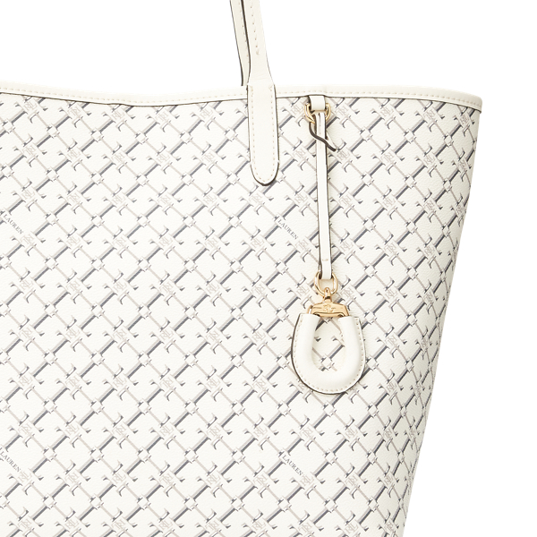 Vanilla Heritage Logo Medium Collins Tote Lauren 6