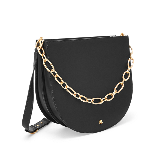 Black Leather Sawyer Shoulder Bag Lauren 2