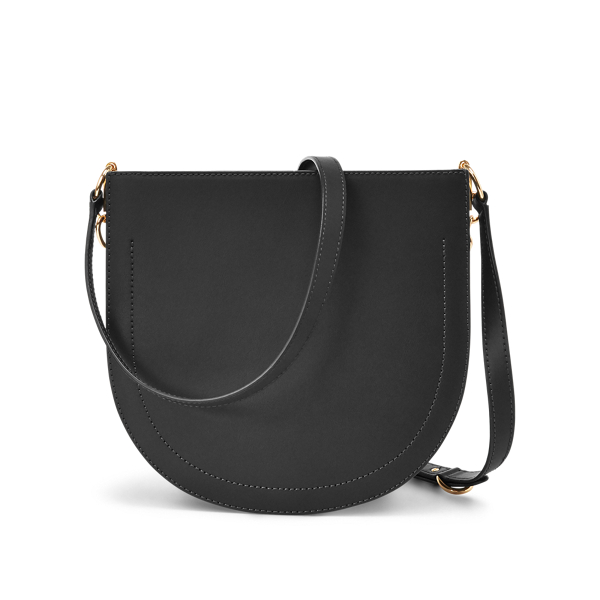 Black Leather Sawyer Shoulder Bag Lauren 3