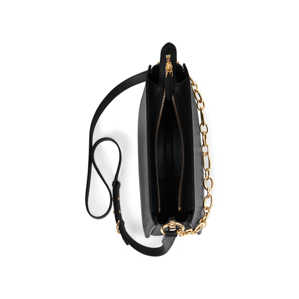Black Leather Sawyer Shoulder Bag Lauren 4