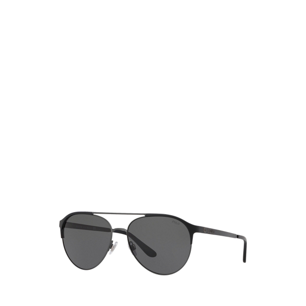 Black Americana Pilot Sunglasses Polo Ralph Lauren 2