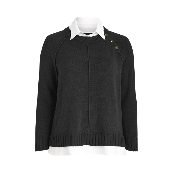 Layered Long-Sleeve Shirt Lauren Woman em 1