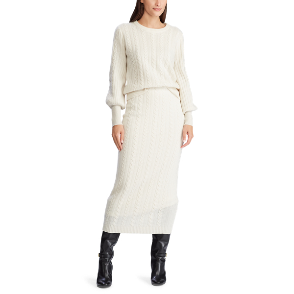 Mascarpone Cream Cashmere-Blend Jumper Lauren 2