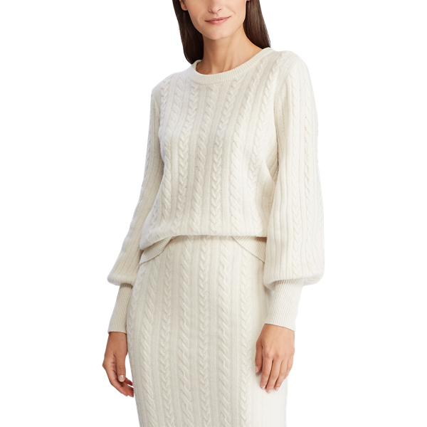 Mascarpone Cream Cashmere-Blend Jumper Lauren 3