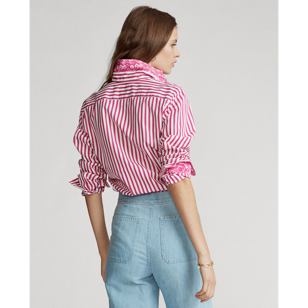 Pink/White Striped Cotton Shirt Polo Ralph Lauren 5