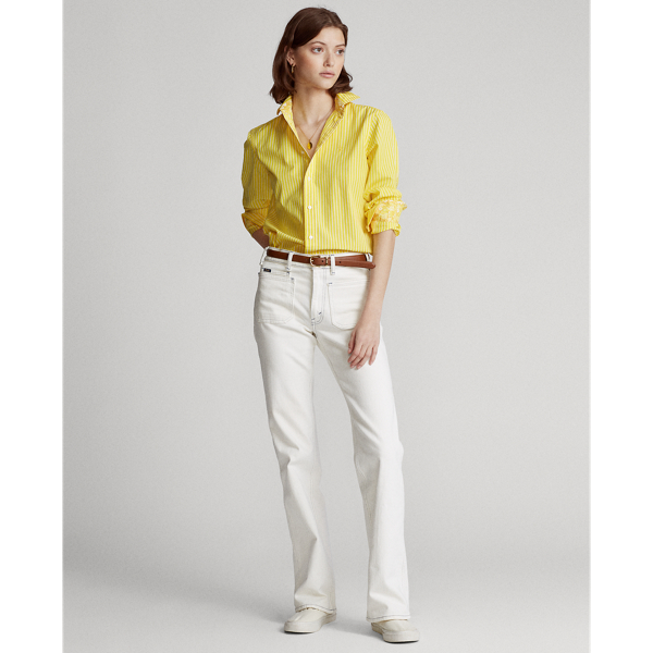 Yellow/White Striped Cotton Shirt Polo Ralph Lauren 3