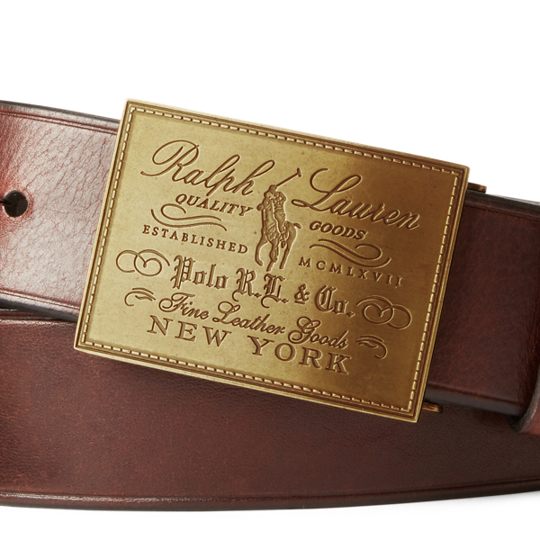 Heritage Plaque Buckle Belt for Men Ralph Lauren UK