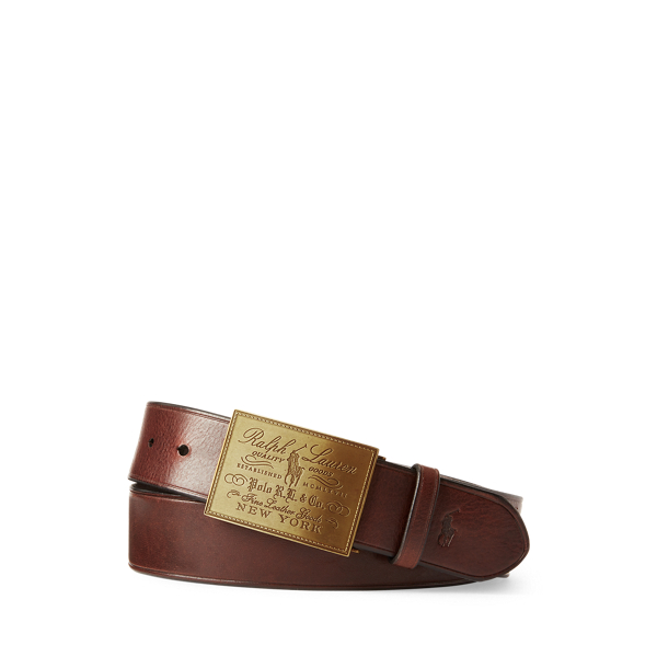 Ralph lauren men's leather belt best sale