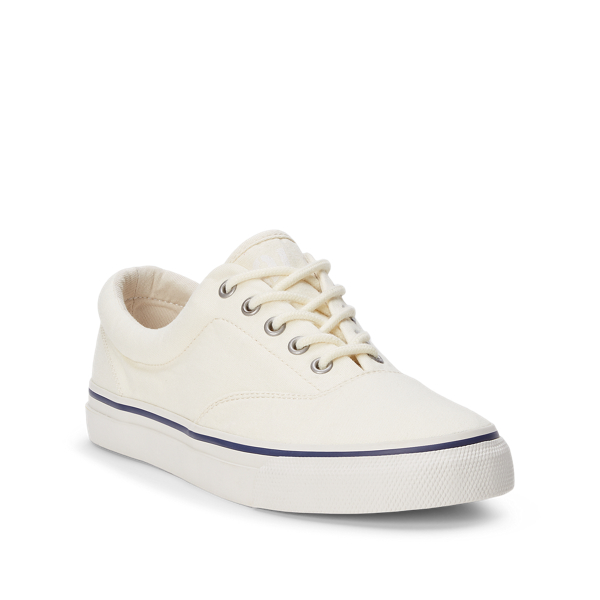 Parchment Cream Harpoon Canvas Trainer Polo Ralph Lauren 2