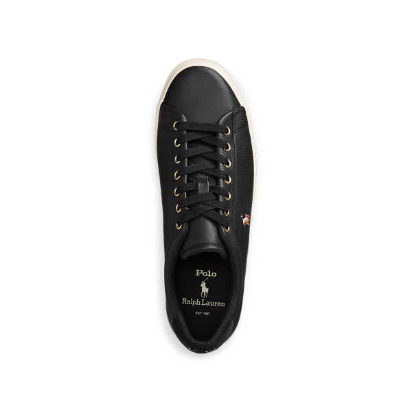 Sneaker Longwood mit perforiertem Leder Polo Ralph Lauren in Schwarz 5