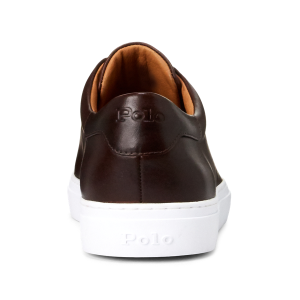 Brown leather polo shoes hotsell