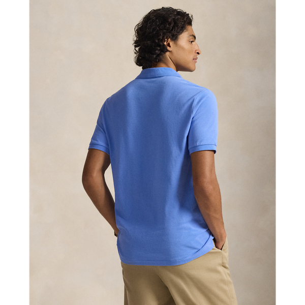 Harbor Island Blue/Navy The Iconic Classic Fit Mesh Polo Polo Ralph Lauren 5