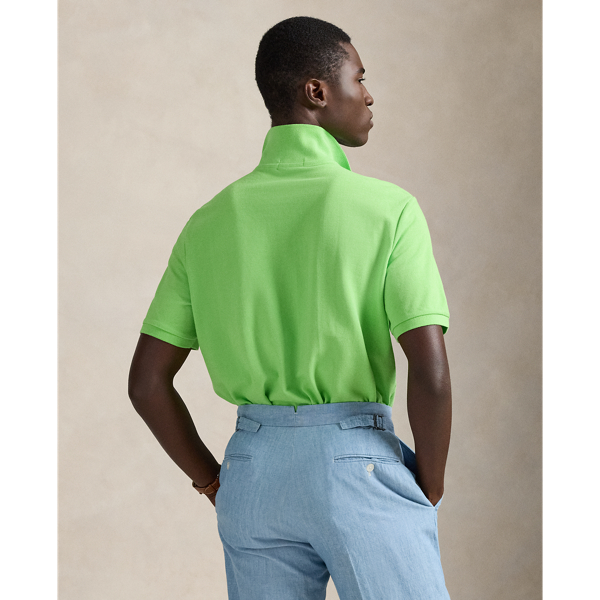 Kiwi Lime/Bright Red The Iconic Classic Fit Mesh Polo Polo Ralph Lauren 5