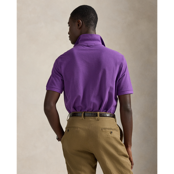 Das legend&auml;re Piqu&eacute;-Poloshirt Polo Ralph Lauren in Paloma-Lila/Navy 5