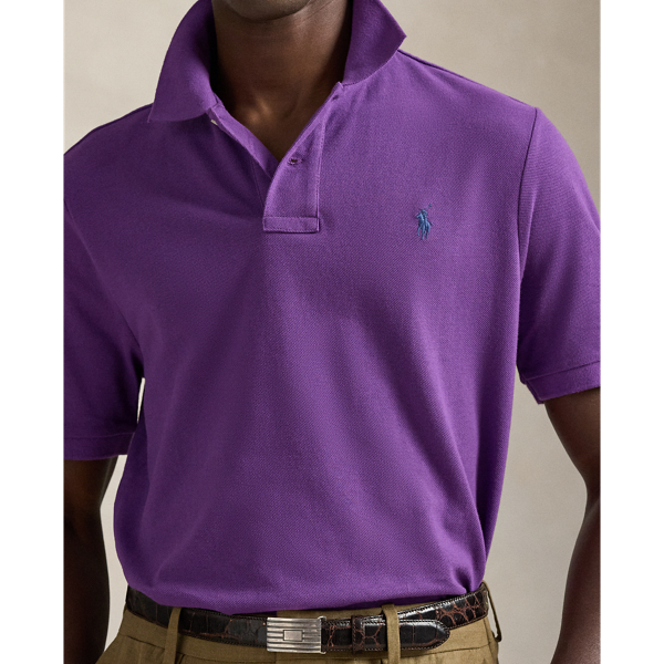 Das legend&auml;re Piqu&eacute;-Poloshirt Polo Ralph Lauren in Paloma-Lila/Navy 6