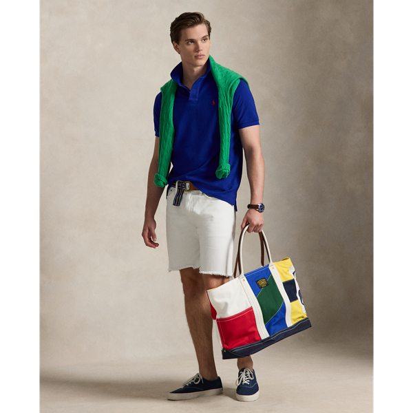 Heritage Royal/Red The Iconic Classic Fit Mesh Polo Polo Ralph Lauren 4