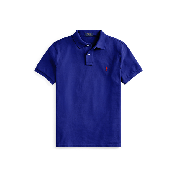 Heritage Royal/Red The Iconic Classic Fit Mesh Polo Polo Ralph Lauren 2