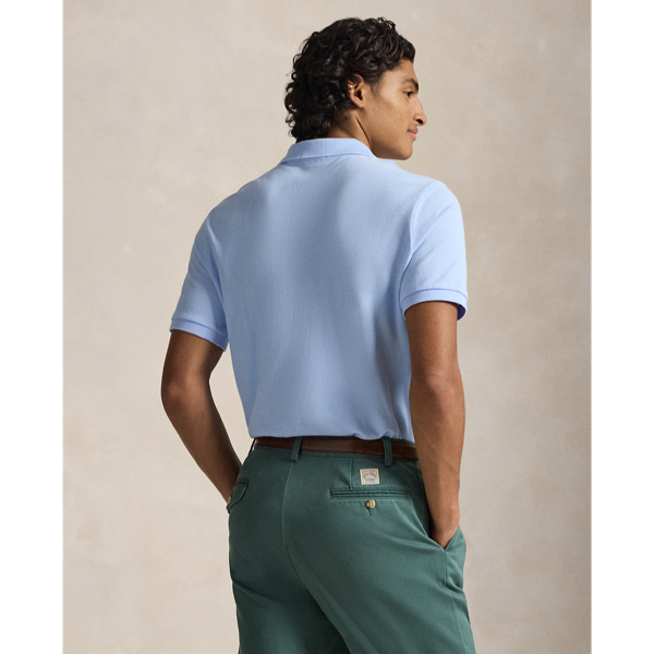 Office Blue The Iconic Classic Fit Mesh Polo Polo Ralph Lauren 5