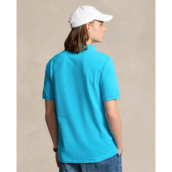 Cove Blue/Orange The Iconic Classic Fit Mesh Polo Polo Ralph Lauren 5