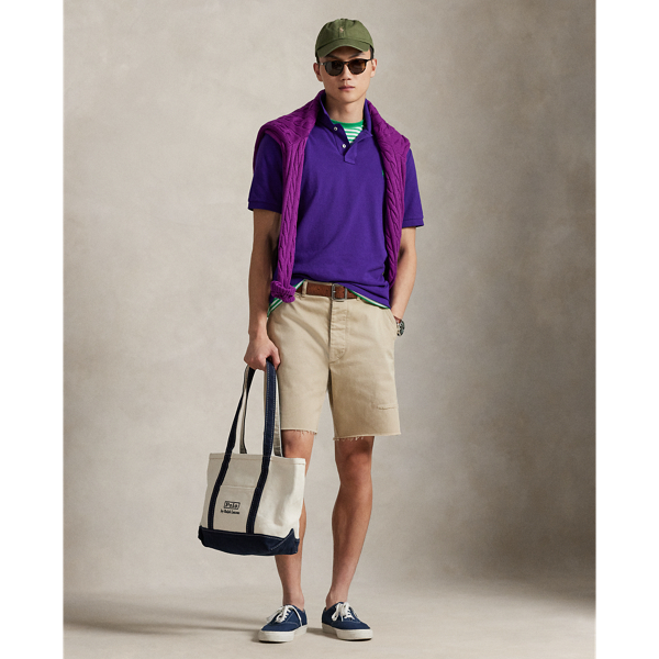 Chalet Purple / Green The Iconic Classic Fit Mesh Polo Polo Ralph Lauren 4