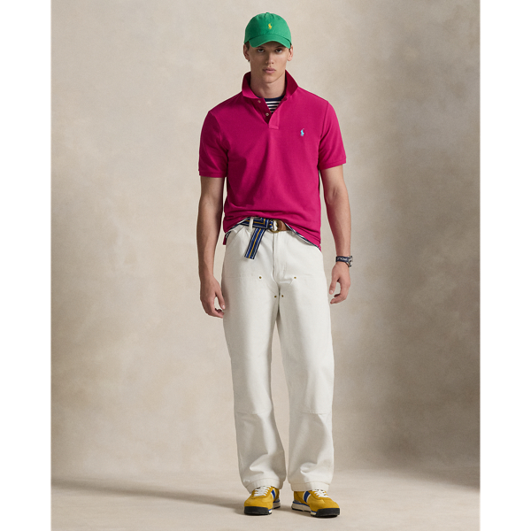 Pink Sky The Iconic Classic Fit Mesh Polo Polo Ralph Lauren 4