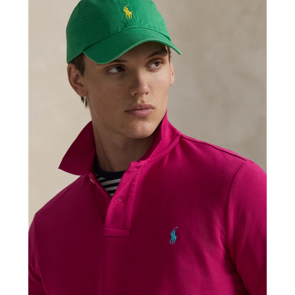 Pink Sky The Iconic Classic Fit Mesh Polo Polo Ralph Lauren 6
