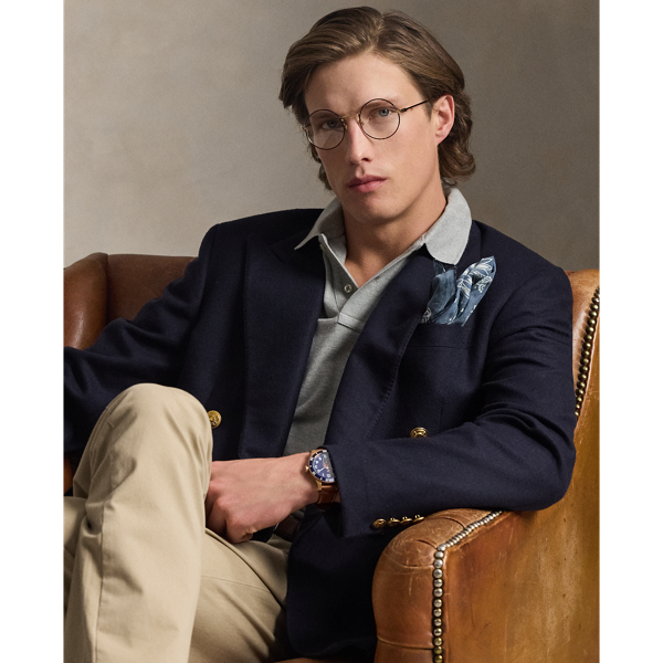 Andover Heather/Navy The Iconic Classic Fit Mesh Polo Polo Ralph Lauren 7