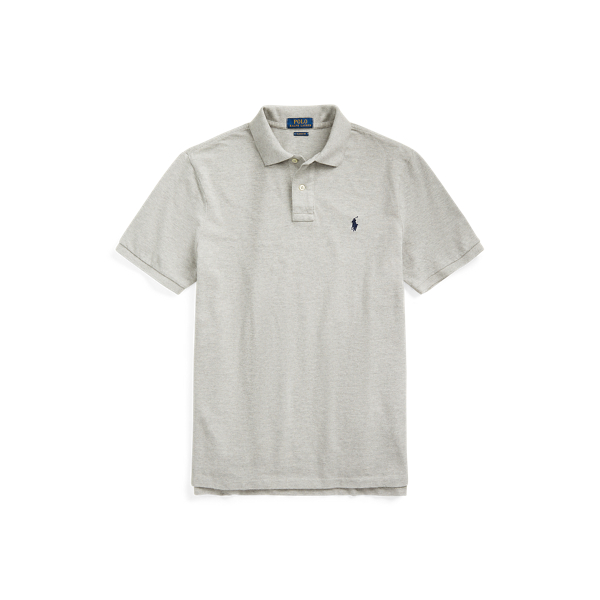 Andover Heather/Navy The Iconic Classic Fit Mesh Polo Polo Ralph Lauren 2