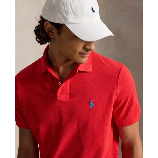 Petal Rose The Iconic Classic Fit Mesh Polo Polo Ralph Lauren 5