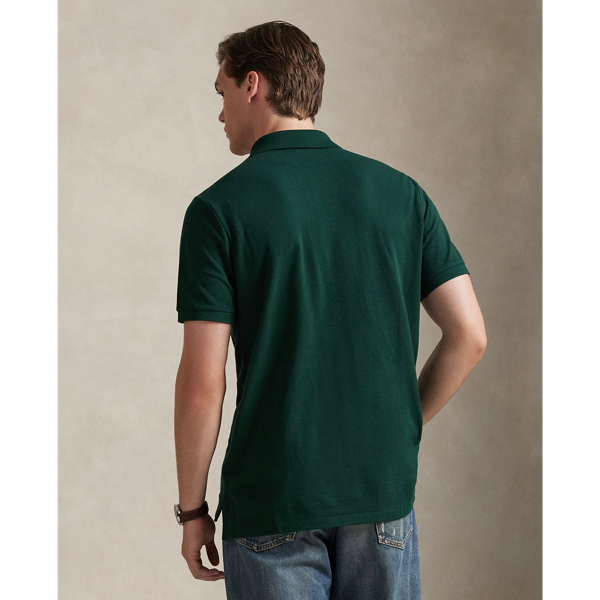 College Green / Burgundy The Iconic Classic Fit Mesh Polo Polo Ralph Lauren 5