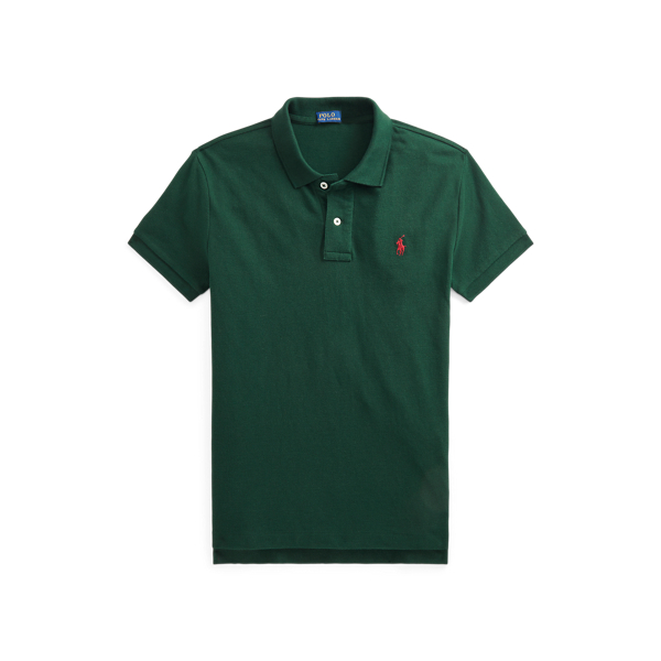 College Green / Burgundy The Iconic Classic Fit Mesh Polo Polo Ralph Lauren 2