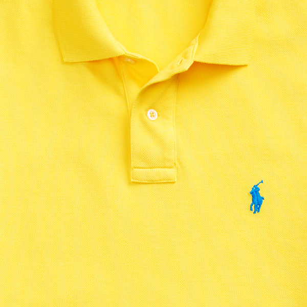 Yellowfin/Bright Blue The Iconic Classic Fit Mesh Polo Polo Ralph Lauren 8