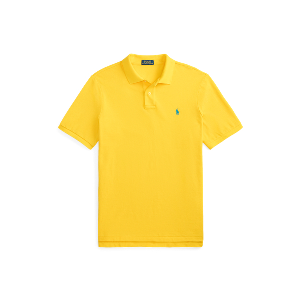 Yellowfin/Bright Blue The Iconic Classic Fit Mesh Polo Polo Ralph Lauren 2