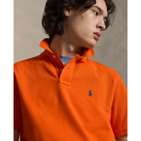 Sailing Orange/Royal The Iconic Classic Fit Mesh Polo Polo Ralph Lauren 6