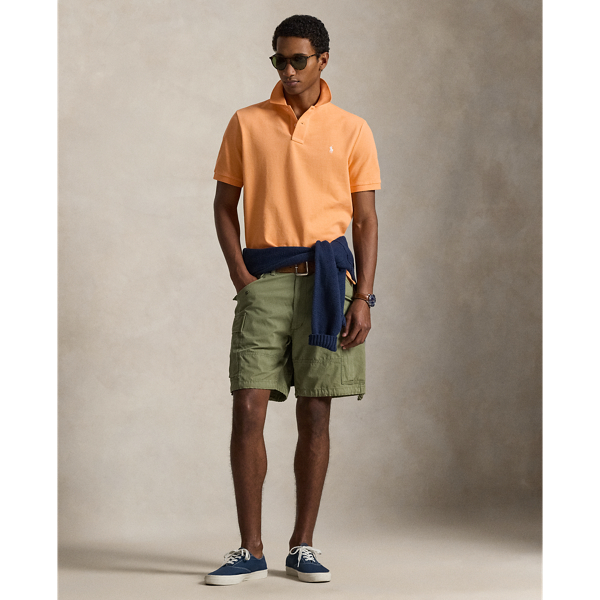 Key West Orange/White The Iconic Classic Fit Mesh Polo Polo Ralph Lauren 4