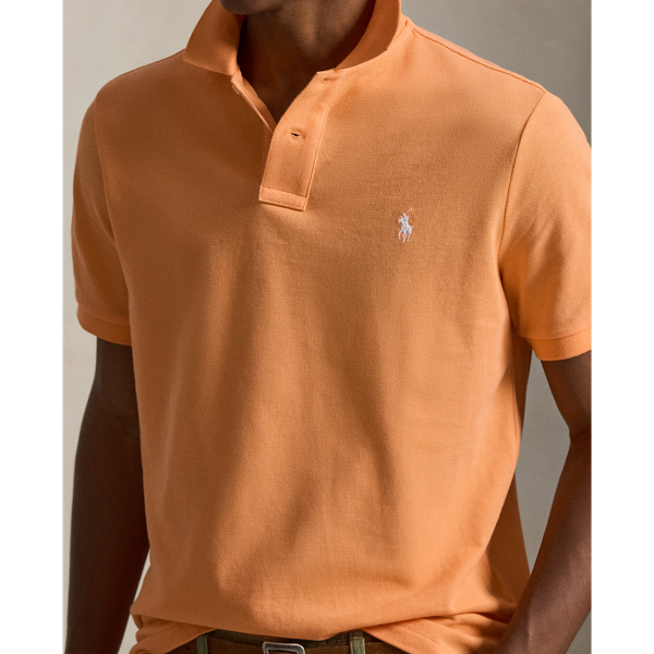 Key West Orange/White The Iconic Classic Fit Mesh Polo Polo Ralph Lauren 6