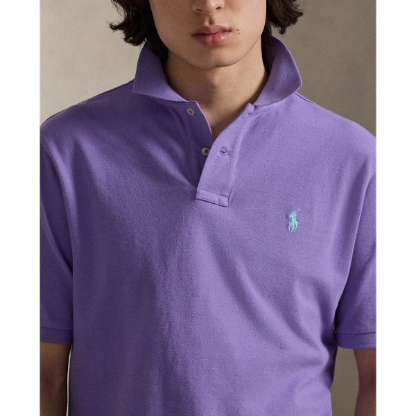 Cactus Purple The Iconic Classic Fit Mesh Polo Polo Ralph Lauren 6