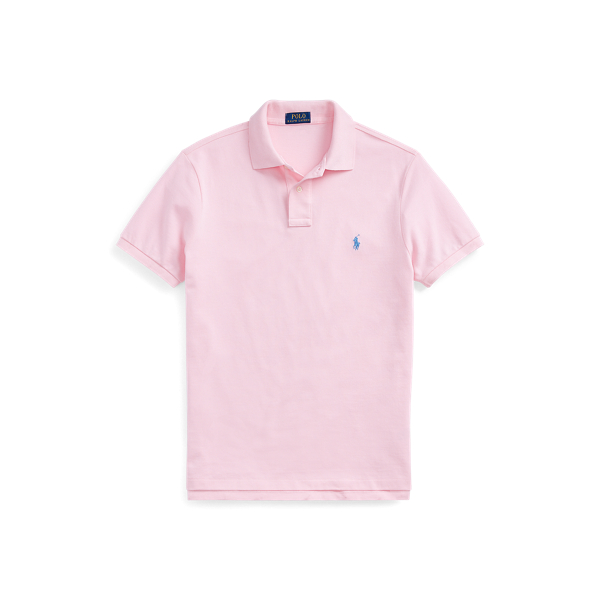 Classic-Fit Poloshirt aus Piqu&eacute; Polo Ralph Lauren in Carmel-Rosa/Blau 2